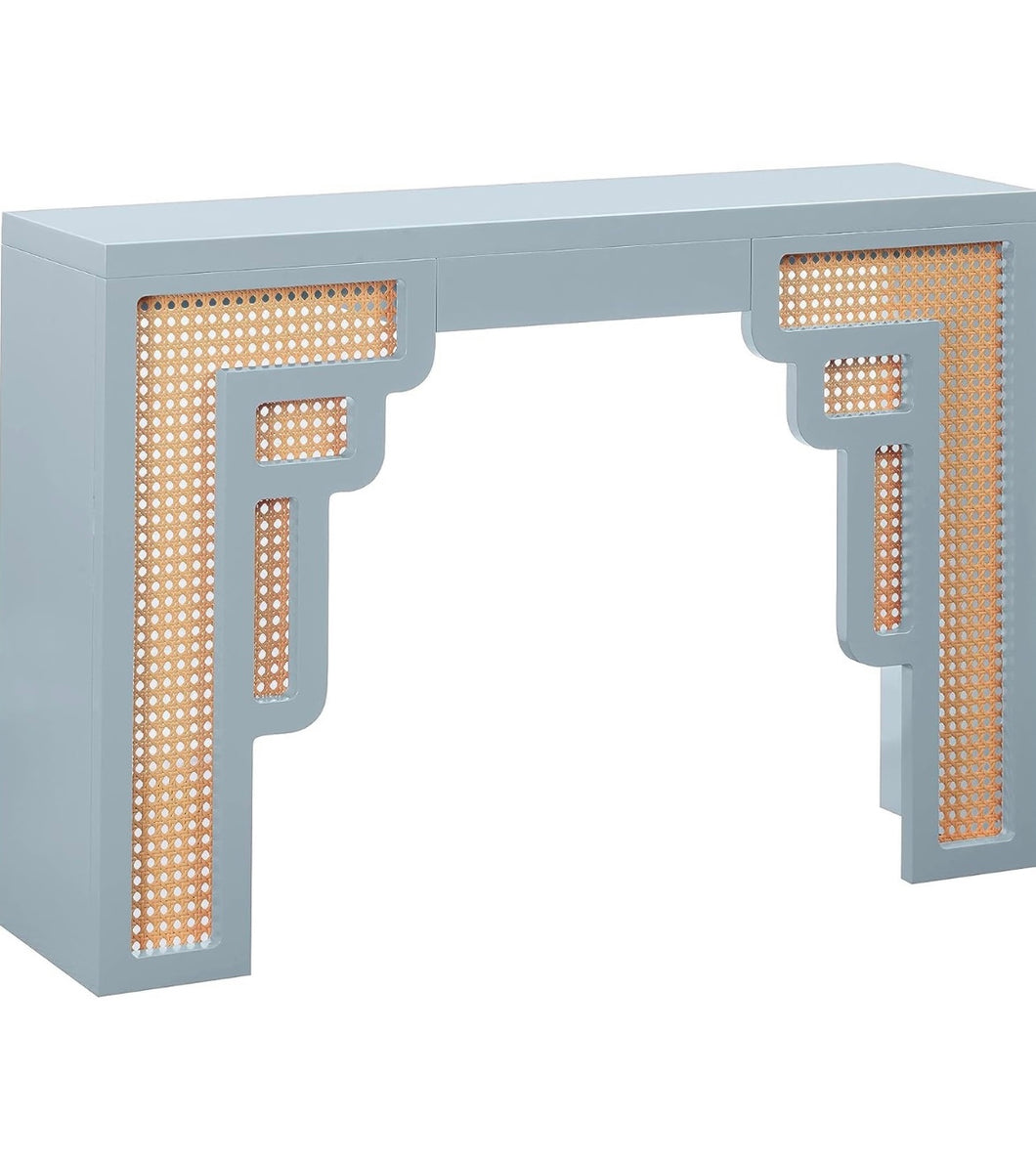 The Cane Console in Light Blue