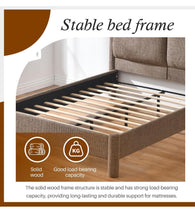 Cargar imagen en el visor de la galería, Brown Modern Queen Bed
