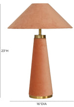 Cargar imagen en el visor de la galería, Terraccota Velvet Lamp
