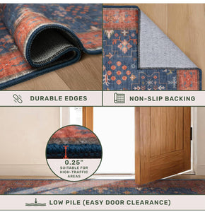 Terracotta Blue Rug