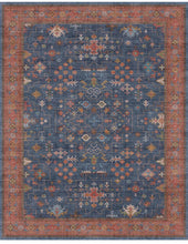 Cargar imagen en el visor de la galería, Terracotta Blue Rug
