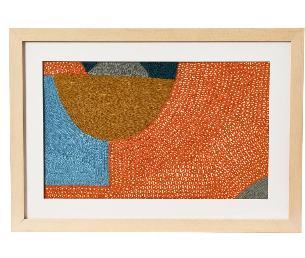 Embroidery in Wood Frame