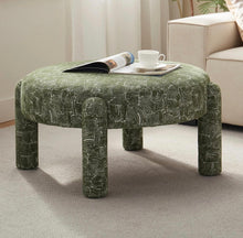 Cargar imagen en el visor de la galería, Chenille Abstract Ottoman
