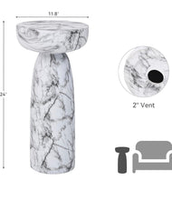 Cargar imagen en el visor de la galería, Marble Look Side Table
