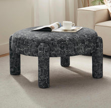 Cargar imagen en el visor de la galería, Chenille Abstract Ottoman
