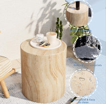 Cargar imagen en el visor de la galería, Concerete Drum Side Table
