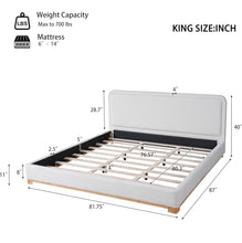 Cargar imagen en el visor de la galería, Curved King Plataform Bed
