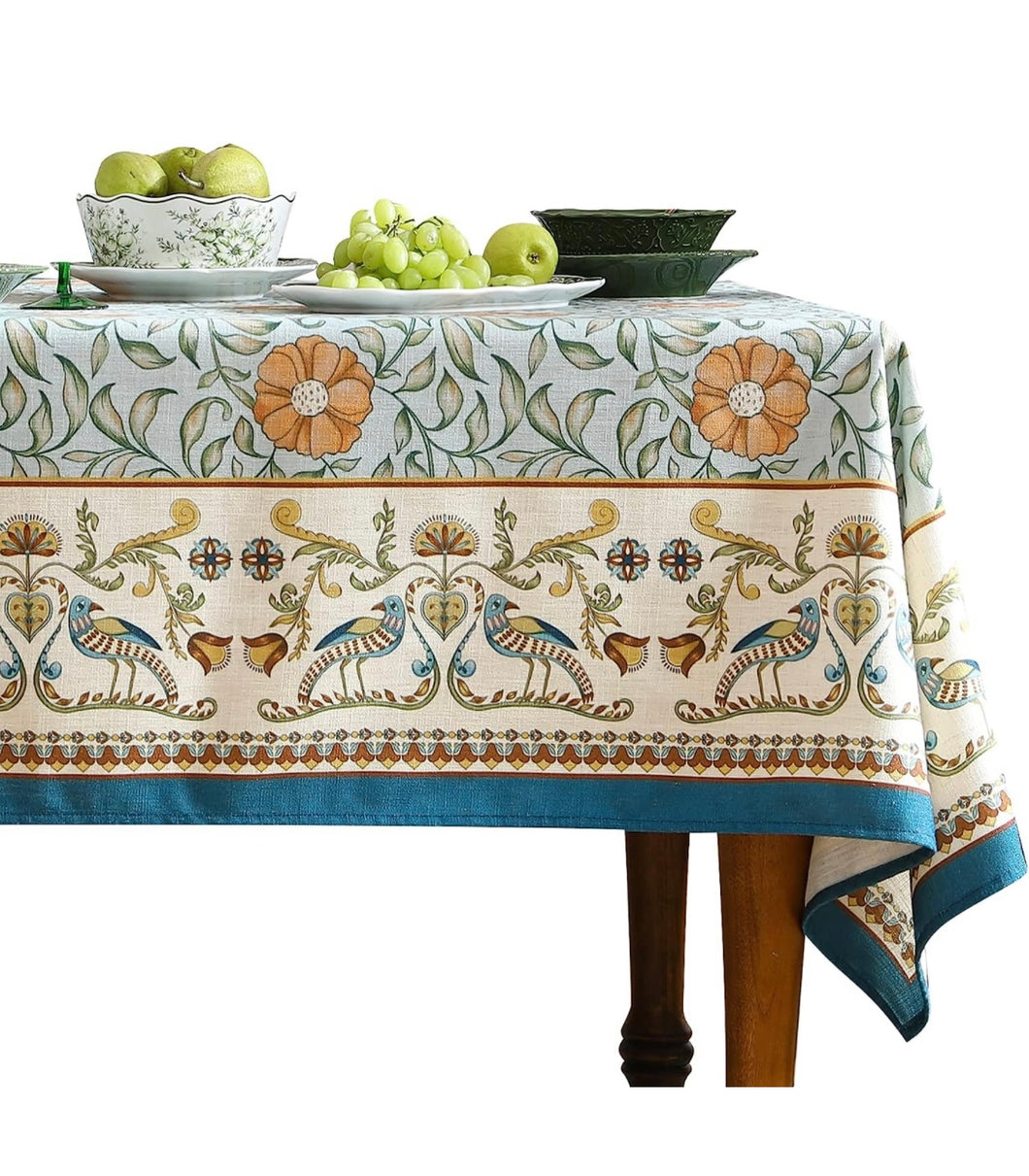 Blue Spring Table Cover