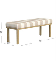 Cargar imagen en el visor de la galería, Striped Farmhouse Bench
