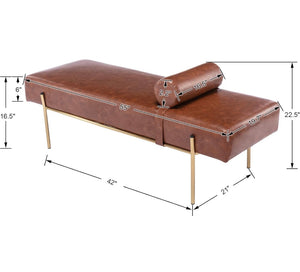Modern bench with cushion