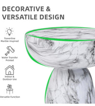 Cargar imagen en el visor de la galería, Marble Look Side Table
