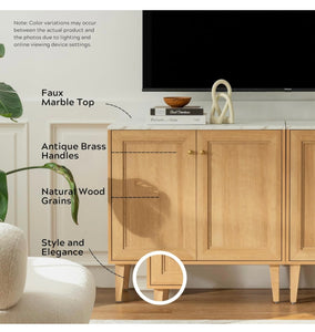 Oak Credenza