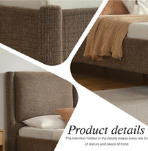 Cargar imagen en el visor de la galería, Brown Modern Queen Bed
