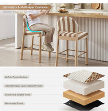 Cargar imagen en el visor de la galería, Striped Farmhouse Bar Stools
