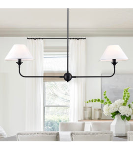 Linear Chandelier with Shade