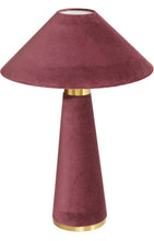 Cargar imagen en el visor de la galería, Burgundy Velvet Lamp
