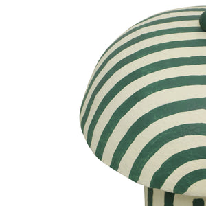 Striped Papier Mache Lamp