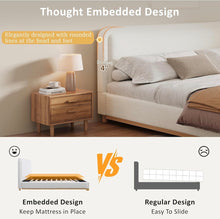 Cargar imagen en el visor de la galería, Curved King Plataform Bed
