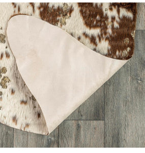 Contemporary Faux Cowhide Rug