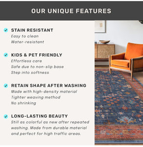 Terracotta Blue Rug
