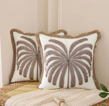 Cargar imagen en el visor de la galería, Palmtrees Embroidered Throw Pillow
