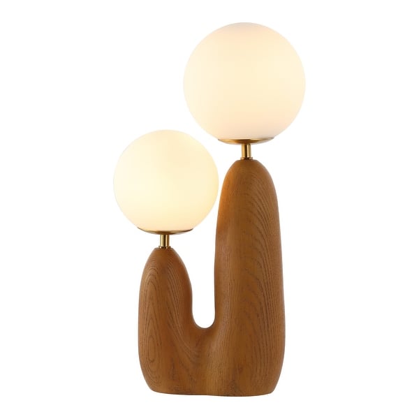 Wood Cactus Table Lamp