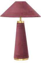 Cargar imagen en el visor de la galería, Burgundy Velvet Lamp
