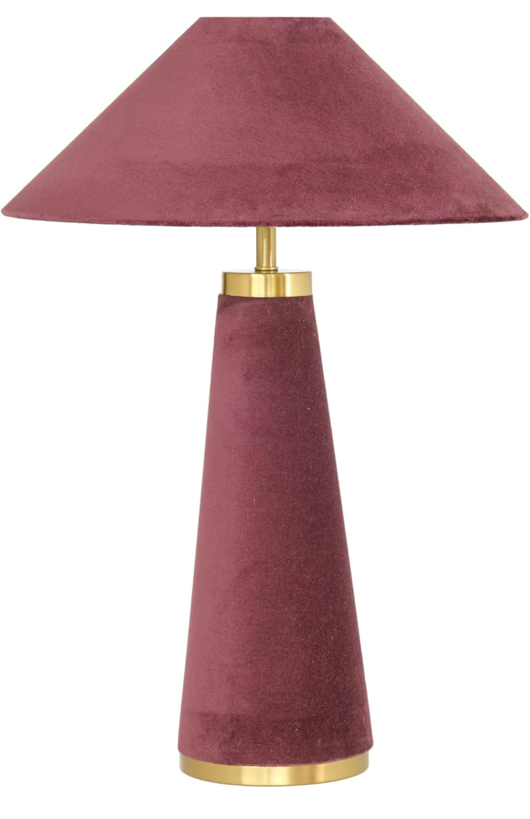 Burgundy Velvet Lamp