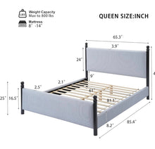 Cargar imagen en el visor de la galería, Black&amp;Blue Farmhouse Bed
