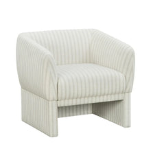 Cargar imagen en el visor de la galería, Beige Striped Linen Chair
