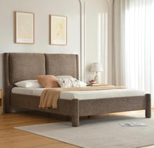 Cargar imagen en el visor de la galería, Brown Modern Queen Bed
