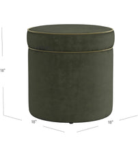 Cargar imagen en el visor de la galería, Spatial Velvet Ottoman
