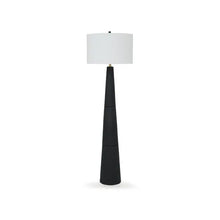 Cargar imagen en el visor de la galería, Black Textured Floor Lamp
