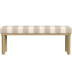 Striped Farmhouse Bench