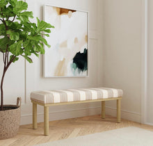 Cargar imagen en el visor de la galería, Striped Farmhouse Bench
