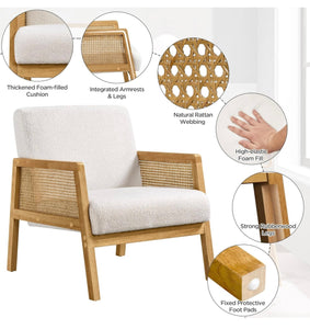 Boucle Rattan Chair