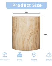 Cargar imagen en el visor de la galería, Concerete Drum Side Table
