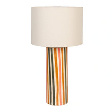 Cargar imagen en el visor de la galería, Striped Stoneware Lamp
