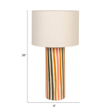 Cargar imagen en el visor de la galería, Striped Stoneware Lamp
