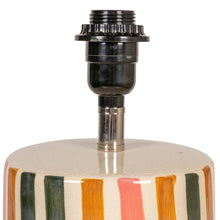 Cargar imagen en el visor de la galería, Striped Stoneware Lamp
