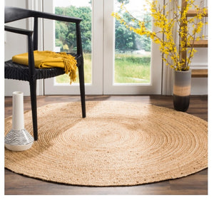 Natural Round Jute Rug