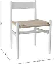 Cargar imagen en el visor de la galería, White Woven Dinning Chairs
