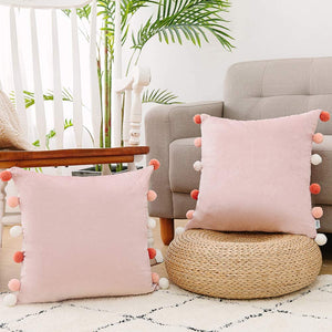 Soft Pompom Pillows