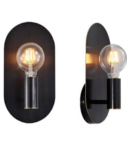 Cargar imagen en el visor de la galería, Black Oval Sconce Set
