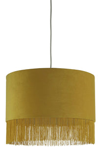 Fringe Velvet Lamp