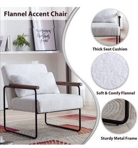 Elegant Flannel Accent Chairs