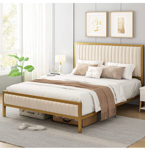 Gold and Ivory Plataform Bed