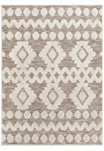 Beige Well Woven Rug