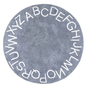 Copia de Alphabet Cotton Rug in Grey