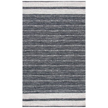 Cargar imagen en el visor de la galería, Kilim Cotton Black Ivory Rug
